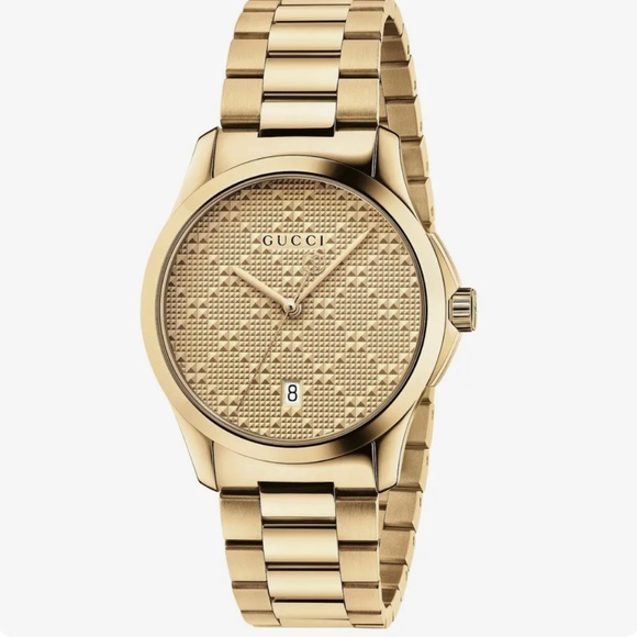 Gucci watch G-Timeless 38MM UNISEX Gold PVD plated - Picture 1 of 3